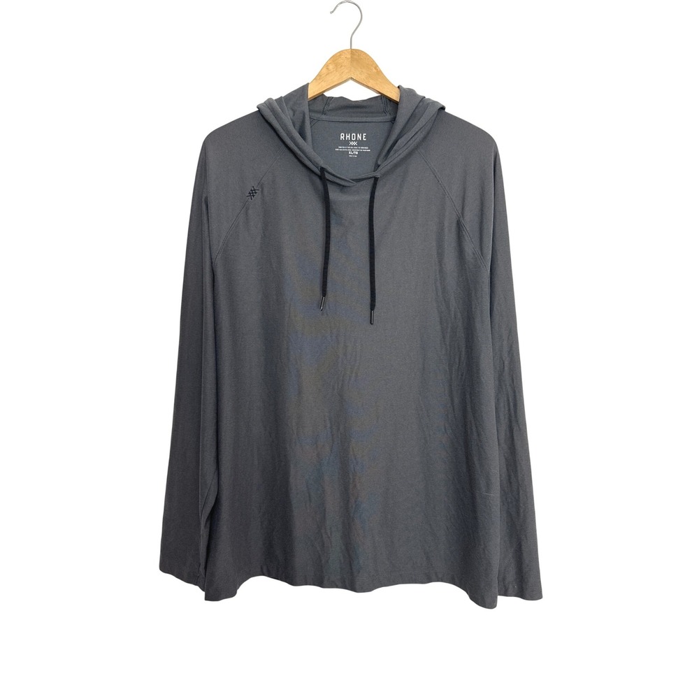 Rhone Reign Midweight Hoodie‎ Mens XL Midnight Heather Gray 101195 Athleisure